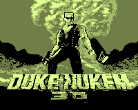 Duke Nukem 3D title screen for Game.Com